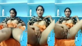 Sexy bhabhi finger fucks her hot pussy