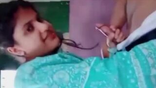 Innocent face Pakistani girl rubs boyfriend’s cock