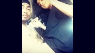 Horny couple has rough sex in a car