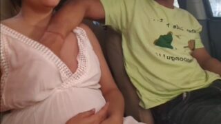 Horny stepson grabbed her desi mother boobs