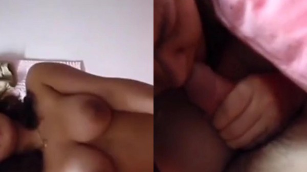 Beautiful young girl sucks her boyfriend big cock