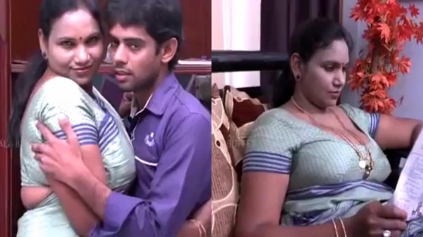 Big tanks Telugu aunty enjoy with TV repairman
