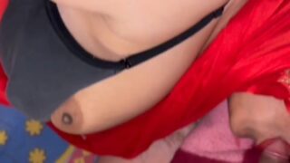 Daughter-in-law was blowing her father-in-law black dick