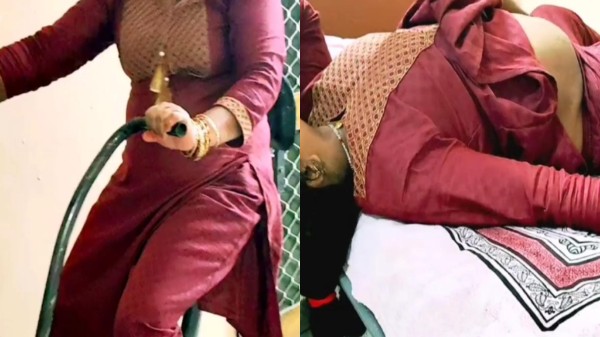 Gym mother needs rough sex with her young stepson