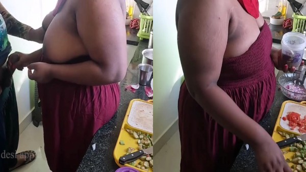 Tamil mother grabs her son black cock