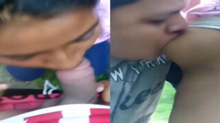 Big manhood cock enjoys her blowjob with her lover