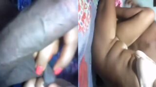 Tamil girl sucks his brother black cock