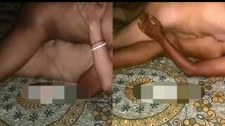 White fair aunty and her husband has missionary sex