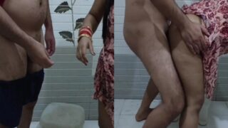 Young stepson drills his stepmom ass in kitchen