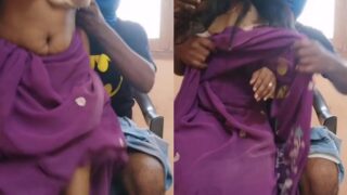 Desi boobs aunty and her husband has hardcore sex in bed