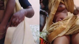 Dusky husband and milky white wife has hardcore sex