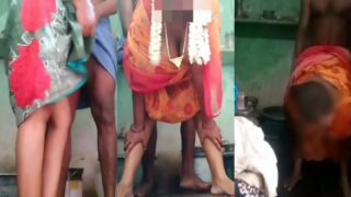 Telugu dusky ass bhabhi has rough sex in the kitchen
